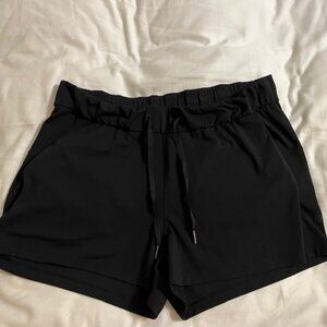 Lululemon Black Shorts with drawstring. Size 10